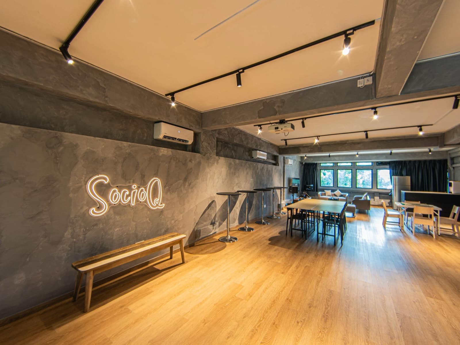 Jalan Besar event space: open layout with natural light